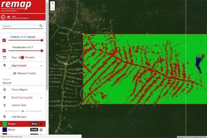 GEO-GEE project: Mapping the status of ecosystems with Remap